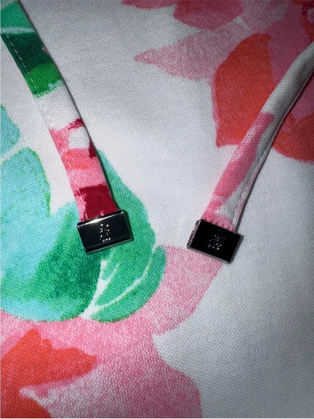 Tommy Bahama Pink & Green Floral Bomber Jacket - Picture 9 of 9